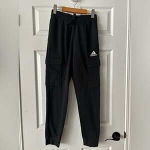 Mens Black Adidas Slim Fit Sweat Pants Sz Small